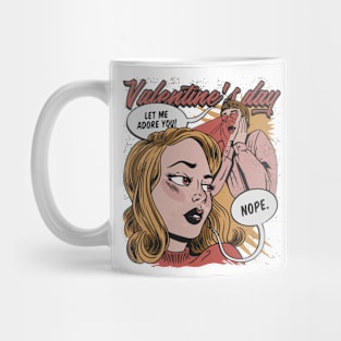 Comic style  valentine Day art Mug